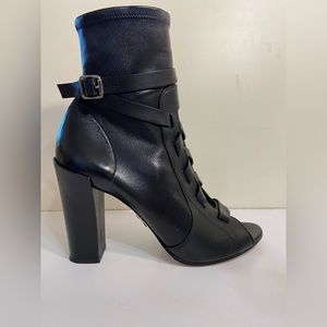 Paul Andrew black leather lace up boots - size 39